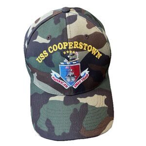 USS Cooperstown LCS 23 Camo Hat Navy Ship Baseball Cap Freedom Class The Corps